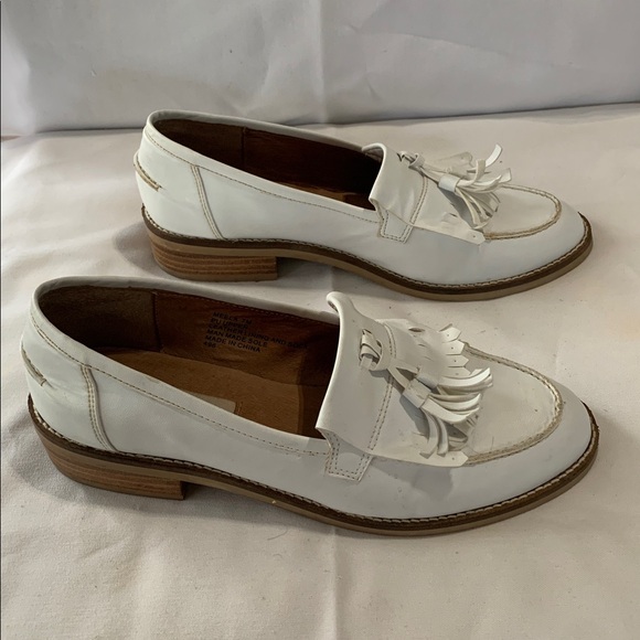Steve Madden Meela White Tassel Loafers - Picture 3 of 13